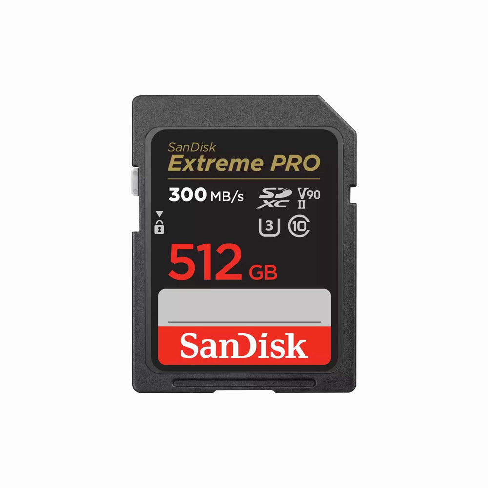 SanDisk Extreme Pro 512GB SDXC UHS II Memory Card with 300MPBS Read Speed(SDSDXDK-512G-GN4IN )