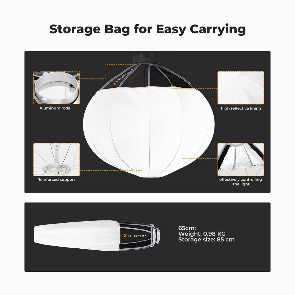 K&F Concept 65cm Lantern Soft box (KF18.009)