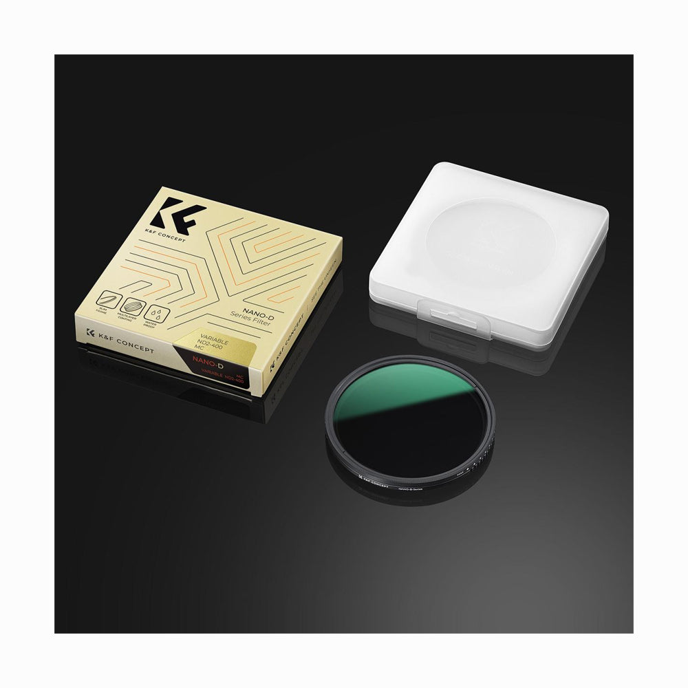 K&F Concept 67mm ND2-ND400 Variable Filter (1-9 Stop), 24 Layers of Nano-coating, -Dazzle Series (KF01.2360V1)