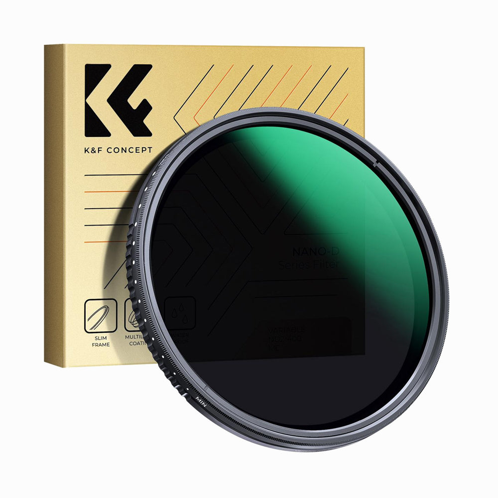 K&F Concept 67mm ND2-ND400 Variable Filter (1-9 Stop), 24 Layers of Nano-coating, -Dazzle Series (KF01.2360V1)