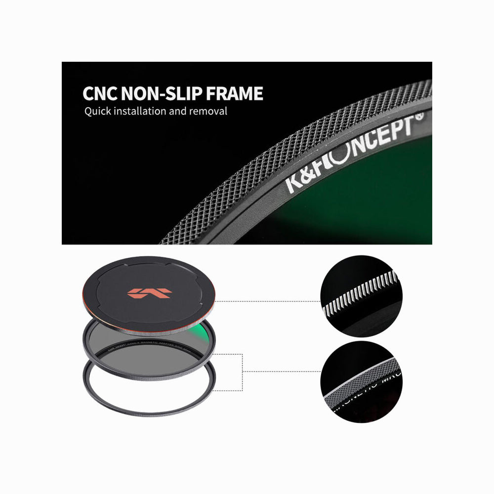 K&F Concept 67mm Black Diffusion Pro-Mist 1/4 + 1/8 Filter Kit Cinematic Effect Filter for Vlog/Video/Portrait Image with 28 Multi-Layer Coated-Nano-X (SKU.1911)