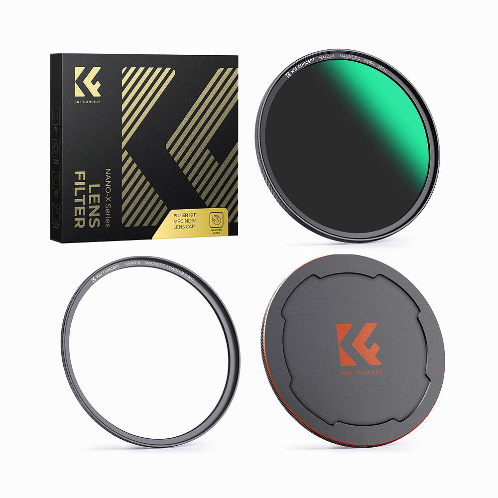 K&F Concept 67mm ND64 Magnetic Neutral Density Lens Filter HD Waterproof Scratch-resistant Anti-reflection Nano-Xcel Series (SKU.1741)