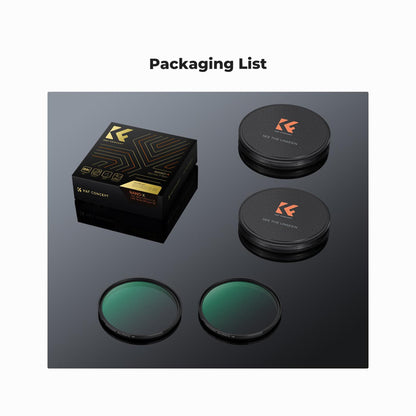 K&F Concept 67mm Black Diffusion Pro-Mist 1/4 + 1/8 Filter Kit Cinematic Effect Filter for Vlog/Video/Portrait Image with 28 Multi-Layer Coated-Nano-X (SKU.1911)