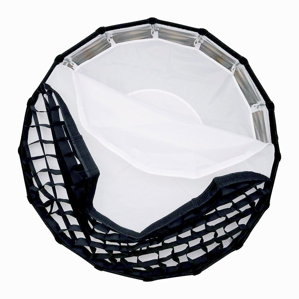 Nicefoto LED-70CM Quick Set-Up Deep Parabolic Softbox with Grid for Led Light Bowens Mount