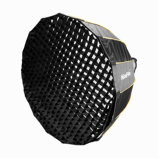 Nicefoto LED-70CM Quick Set-Up Deep Parabolic Softbox with Grid for Led Light Bowens Mount