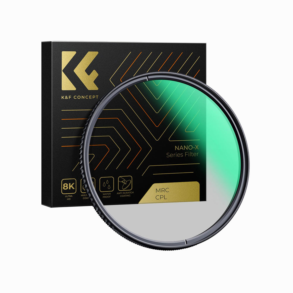 K&F Concept 72mm CPL Filter 28 Layer Super Slim Circular Polarizing Filter Multi-coated Polarized MRC Filter Nano-Xcel Series-KF01.996V1