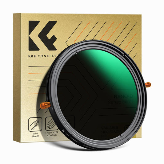 K&F Concept 77mm ND & CPL 2 in 1 Lens Filter, ND2-ND32 (1-5 Stop) Variable Neutral Density and Polarizer for Camera Lens Nano-Dazzle Series-KF01.2407