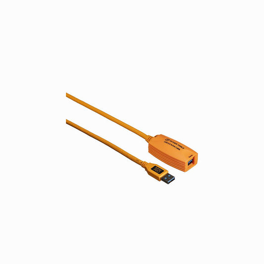 Tether Tools TetherPro USB 3.0 Active Extension Cable Hi-Visibility Orange, 16'
