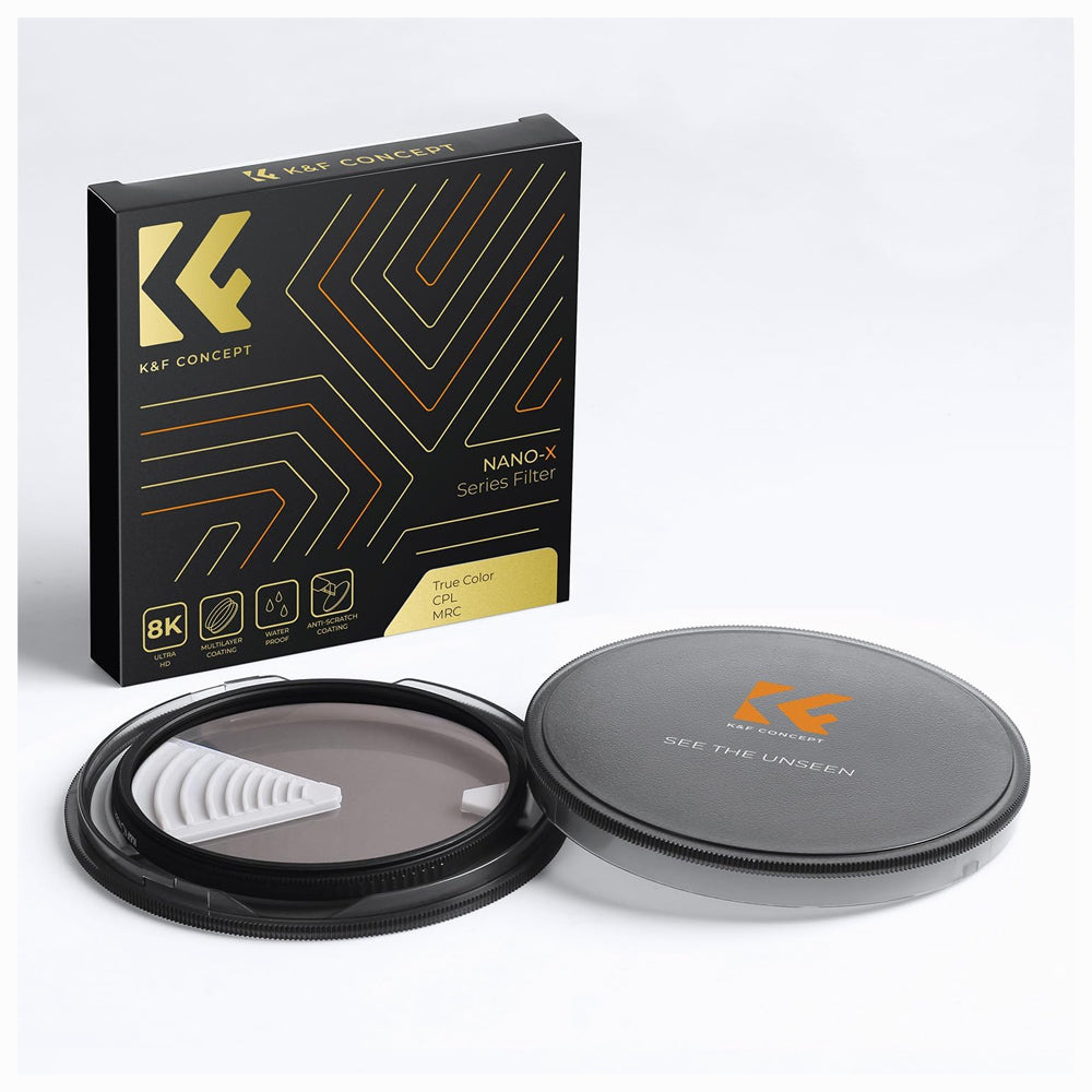 K&F Concept 82mm CPL Filter True Color Circular Polarizers Filter Nano-Xcel Series