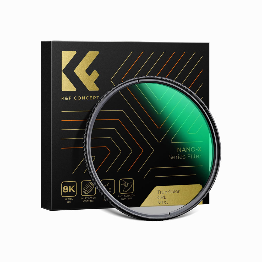 K&F Concept 82mm CPL Filter True Color Circular Polarizers Filter Nano-Xcel Series
