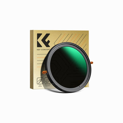 K&F Concept 82mm ND & CPL 2 in 1 Lens Filter, ND2-ND32 (1-5 Stop) Variable Neutral Density and Polarizer for Camera Lens Nano-Dazzle Series (KF01.2408)