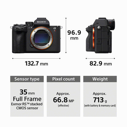 Sony Alpha 7R VI 66.8MP Full-Frame Mirrorless Camera Body | ILCE-7RM6