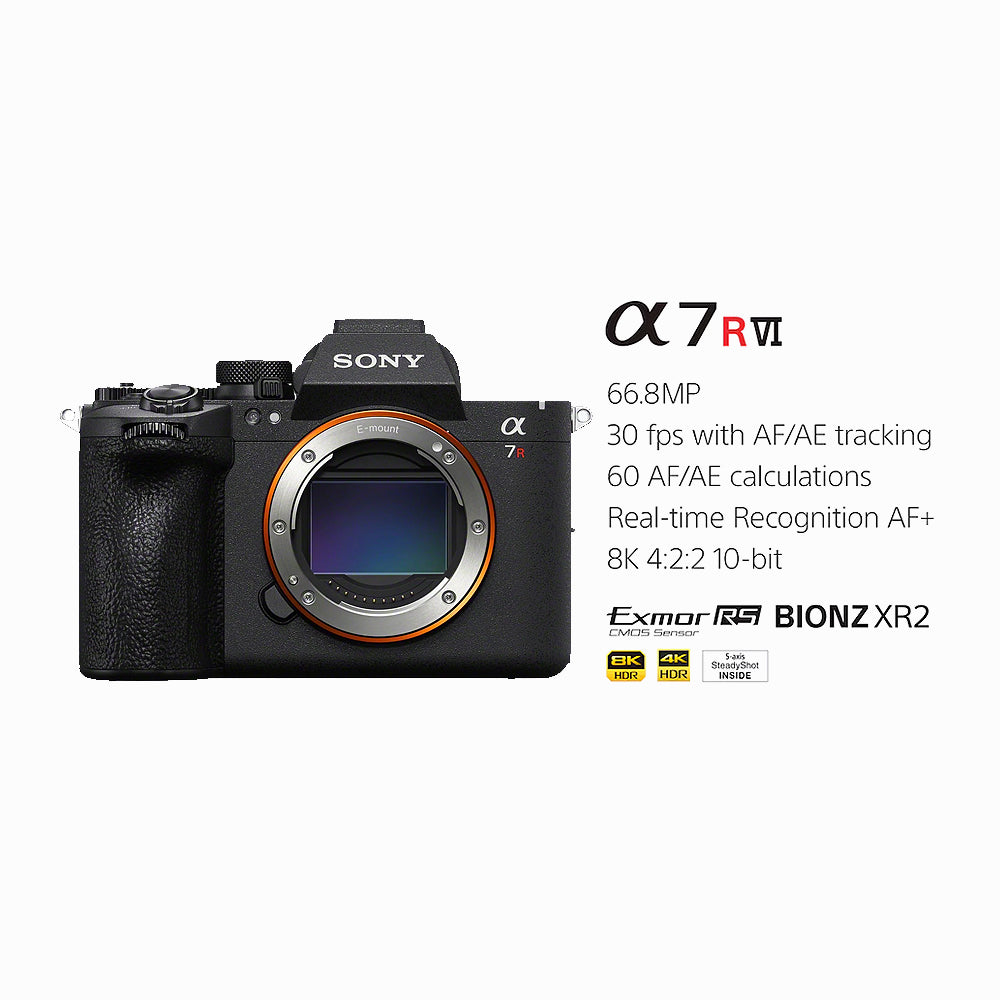 Sony a7R VI 66.8MP fully‑stacked sensor Mirrorless Camera | ILCE-7RM6