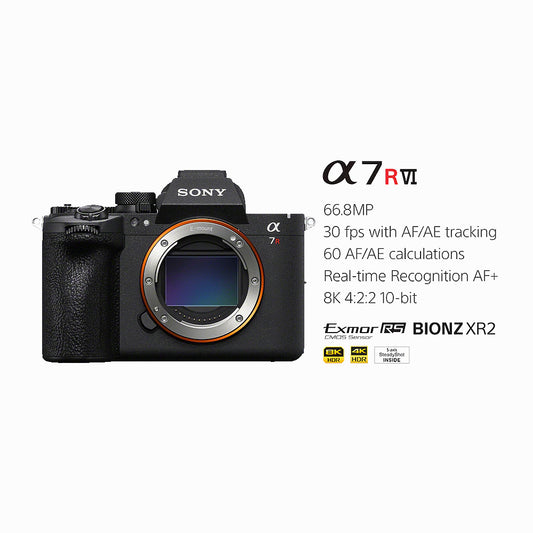Sony Alpha 7R VI 66.8MP Full-Frame Mirrorless Camera Body | ILCE-7RM6