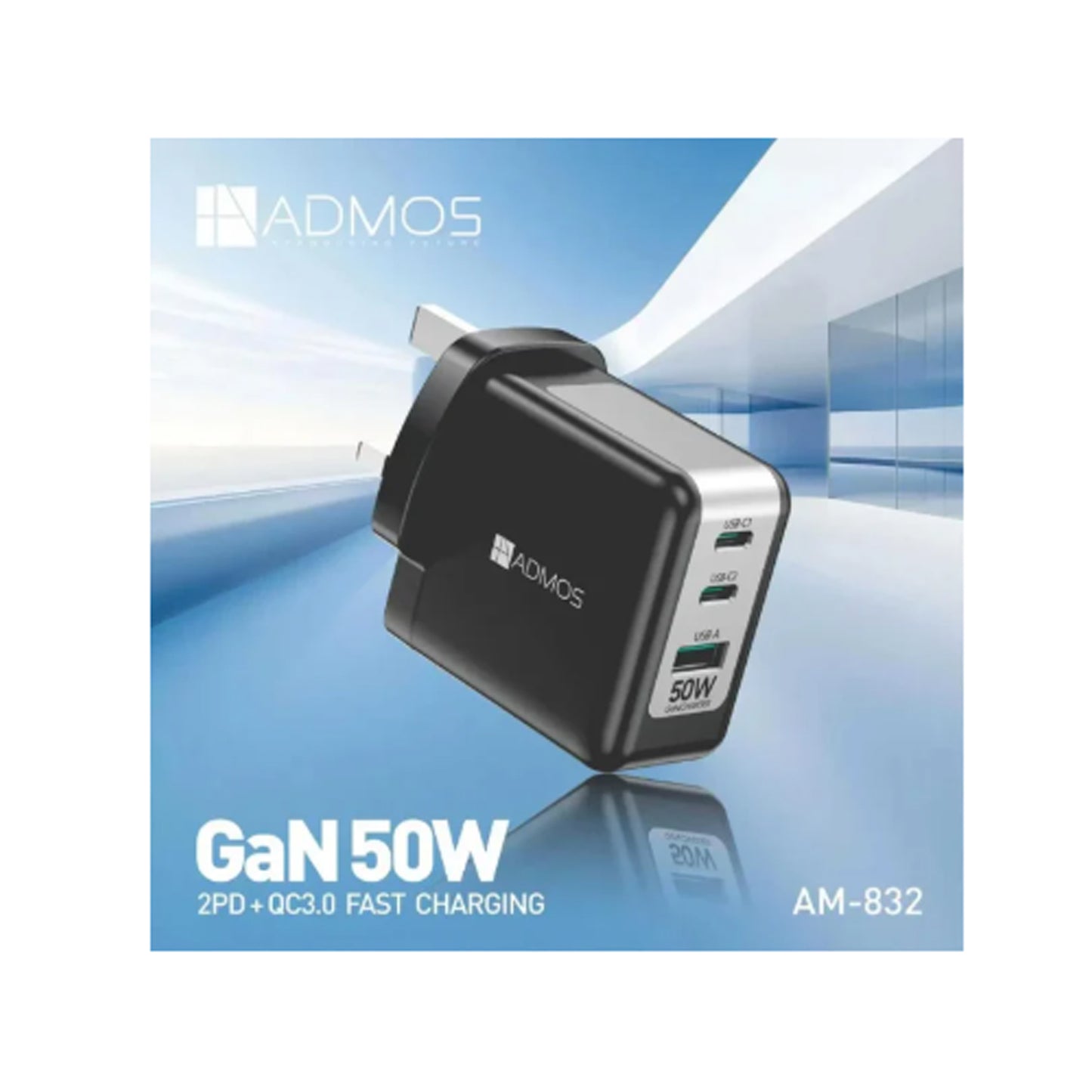 ADMOS AM-832 GaN 50W Fast Charger