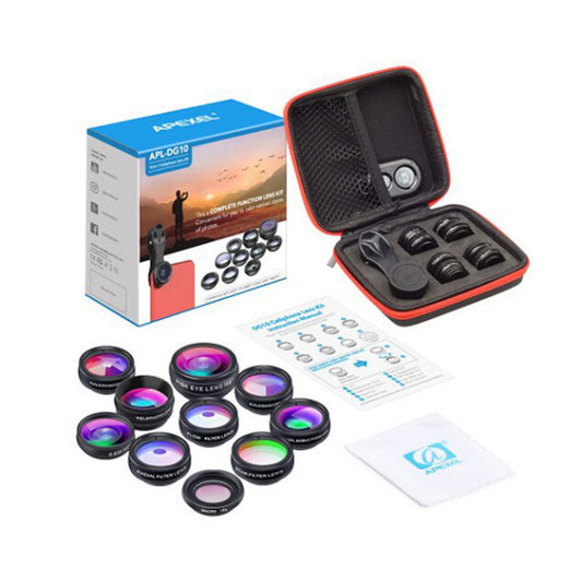 APEXEL APL-DG10 10 IN 1 CELLPHONE LENS KIT