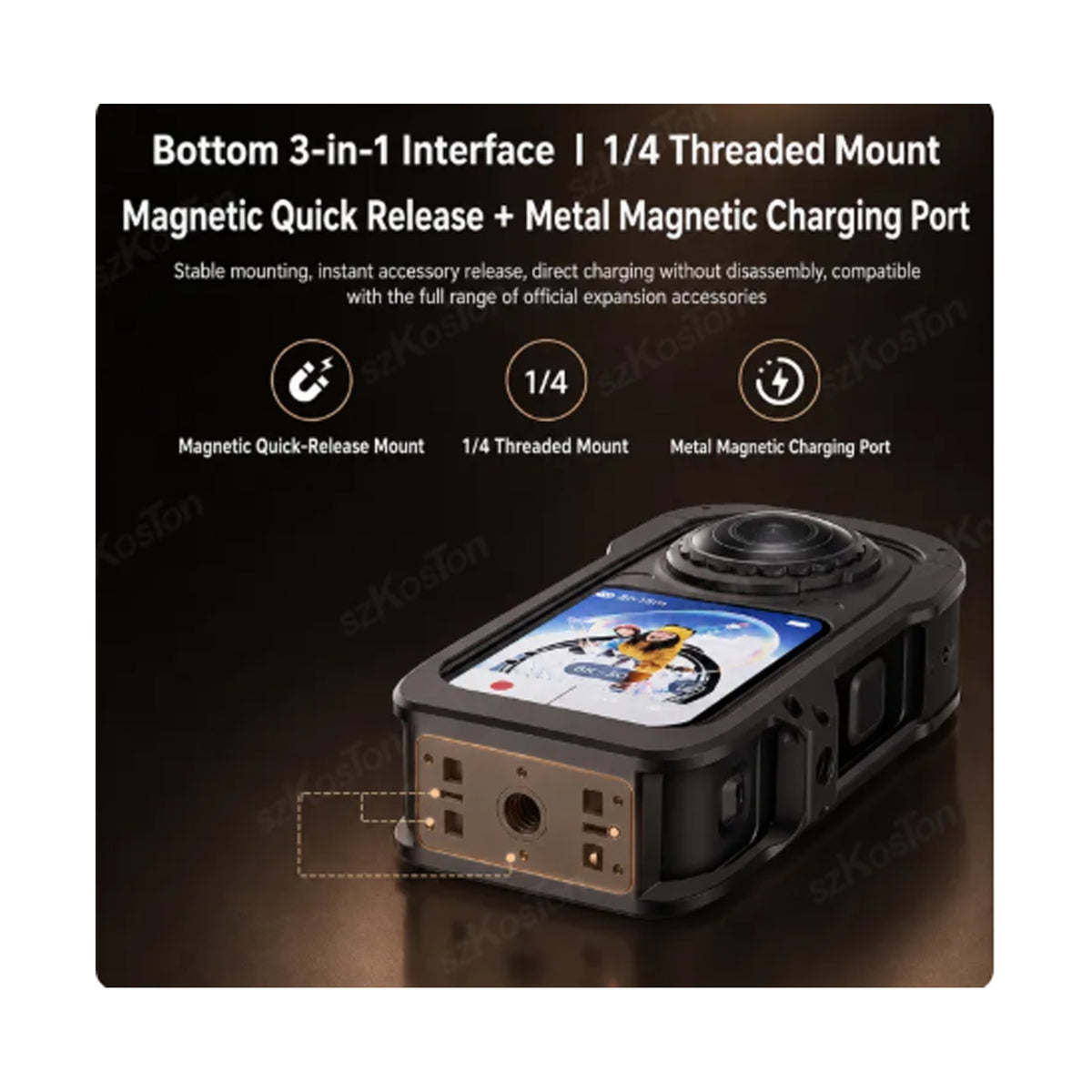 Aluminum Alloy Protective Cage for Insta360 X6