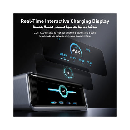 Anker Prime 250W GaNPrime Desktop Charging Station 6 Ports A2345241 – Black