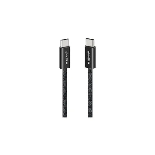 Anker Zolo USB-C to USB-C Braided Cable 240W, 6ft – Black (A8060H12)