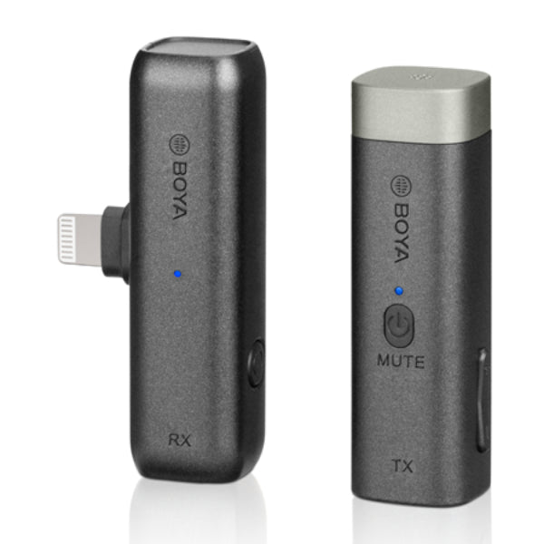 BOYA BY-WM3D Digital True-Wireless Microphone System for iOS Devices, Cameras, Smartphones (2.4 GHz)