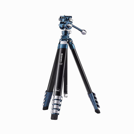 Benro CB259AFK TCBA15FS20PROC CyanBird Compact Alum Travel Angel Flip Lock Tripod with FS20PRO Fluid Head