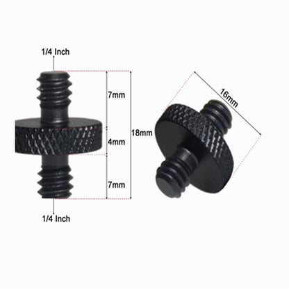 Male 1/4 " - Male 1/4 Tripod Inch Adapter Screw Aluminium CS023