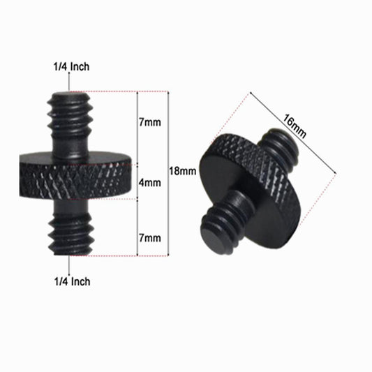 Male 1/4 " - Male 1/4 Tripod Inch Adapter Screw Aluminium CS023