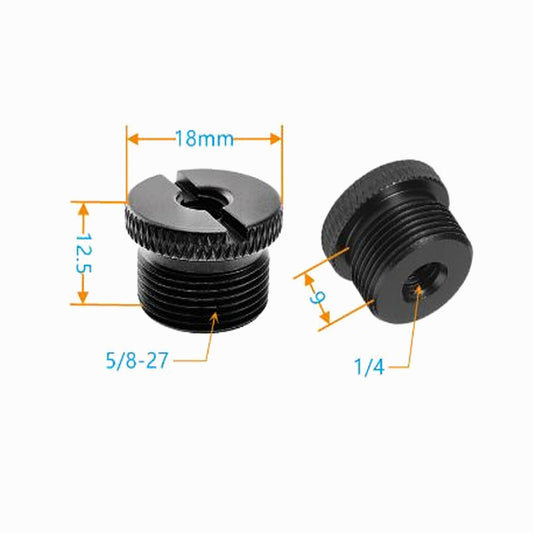 Mic Stand Adapter 1/4 Female to 5/8 Male Aluminum Mic Screw Adapter CS049