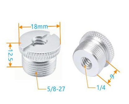 5/8-27 Female to 1/4 Male Screw Mount Tripod Adapter (CS050)