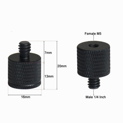 M5 Female to 1/4"-20 Male Thread Screw Adapter CS068
