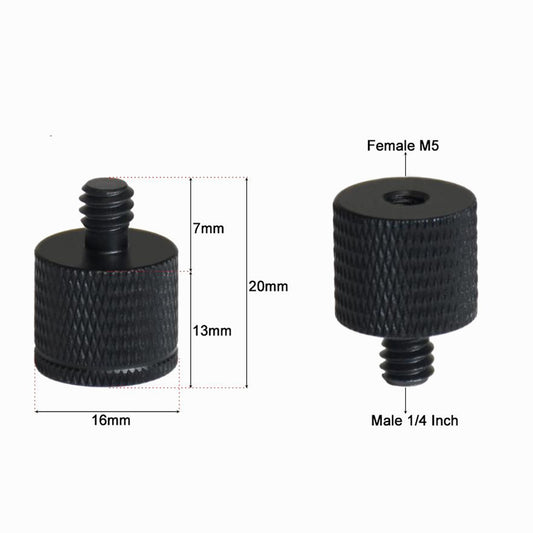 M5 Female to 1/4"-20 Male Thread Screw Adapter CS068