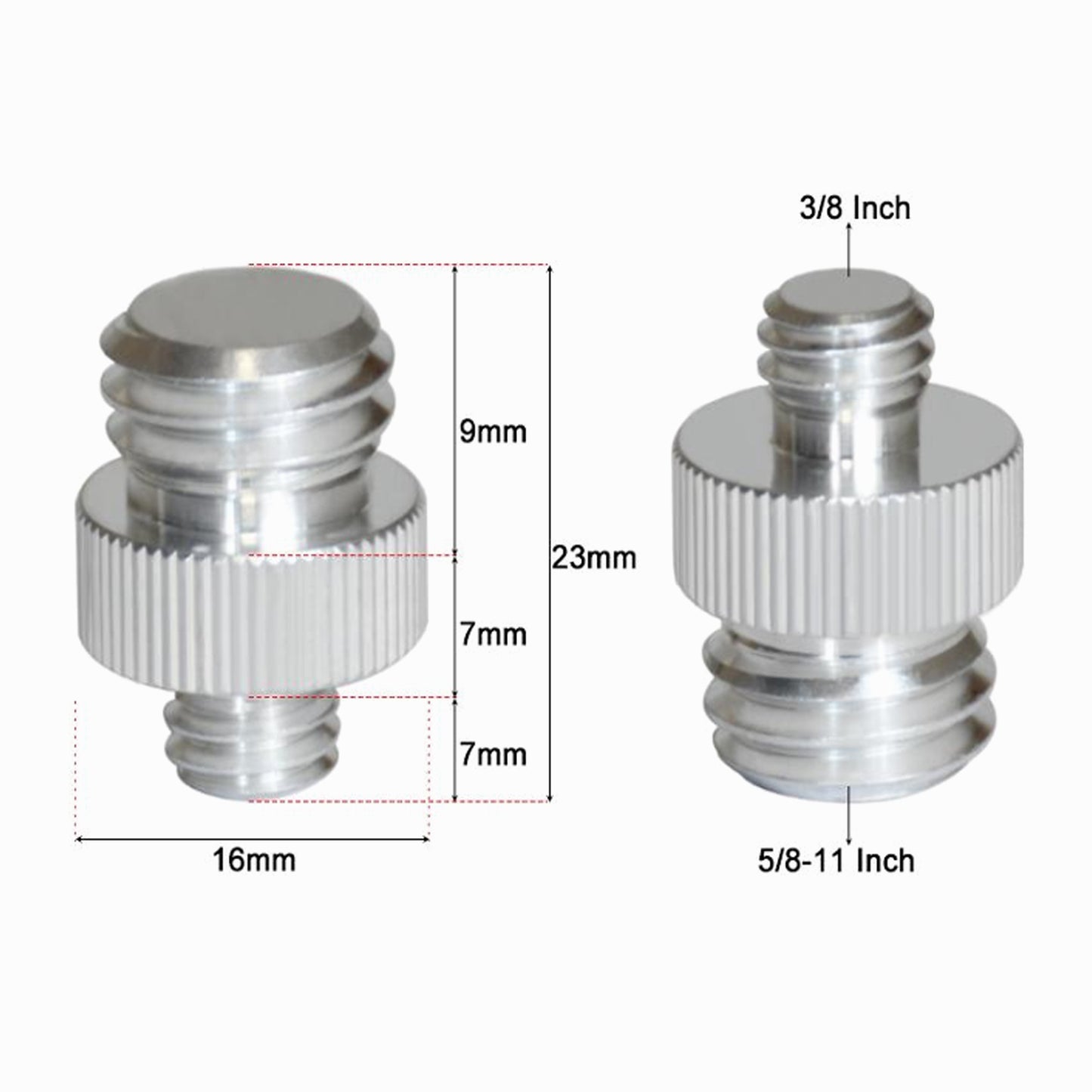 Male 5/8"-11 Tripod Inch Adapter Screw Aluminum CS085