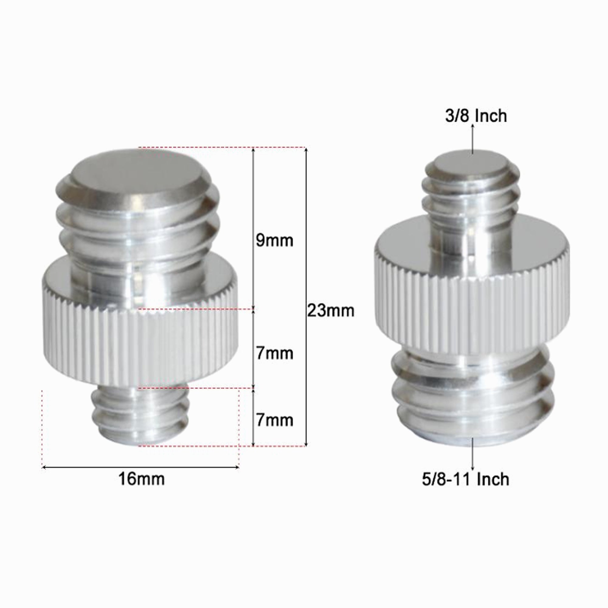 Male 5/8"-11 Tripod Inch Adapter Screw Aluminum CS085