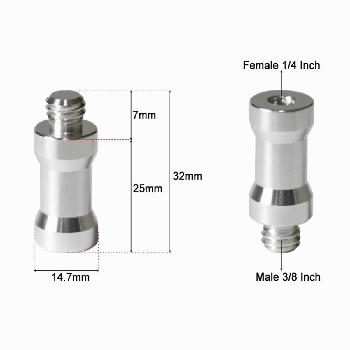 Tripod Thread Adapter 3/8 '' To 1/4 '' CS093