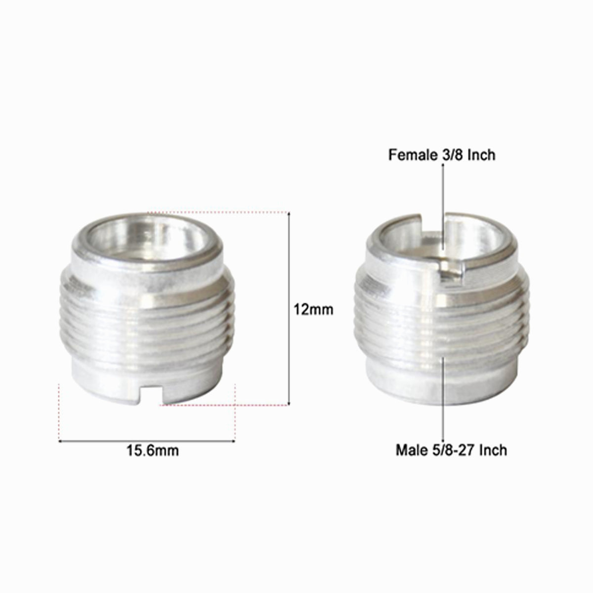 Male 5/8"-27 Tripod Inch Adapter Screw Aluminum CS106