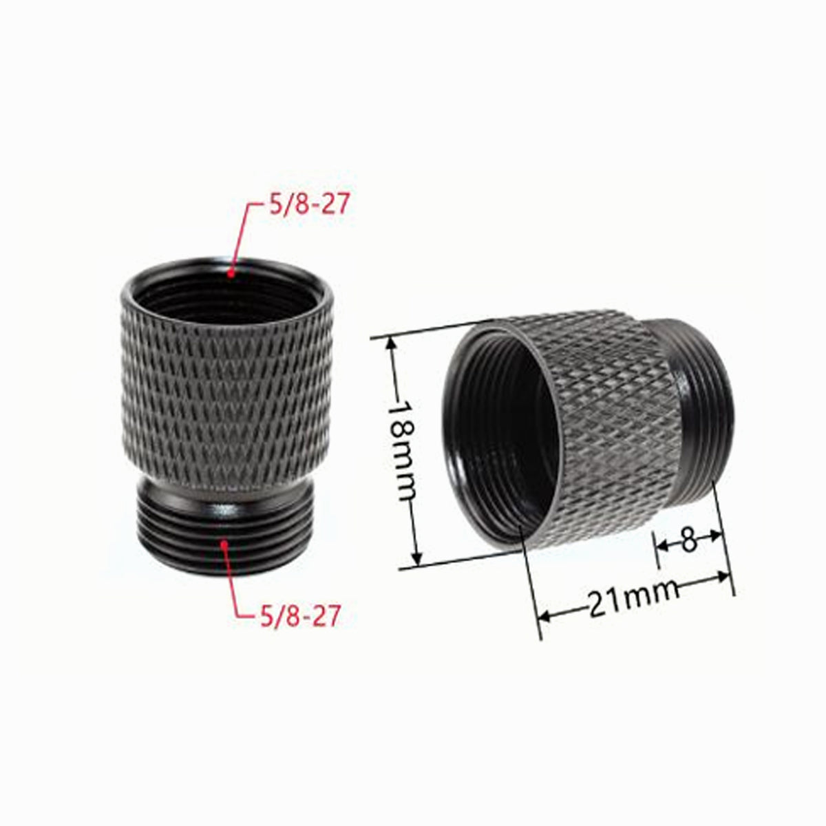 Microphone Stand Adapter Screw 5/8-27 Female 5/8-27 Male CS170
