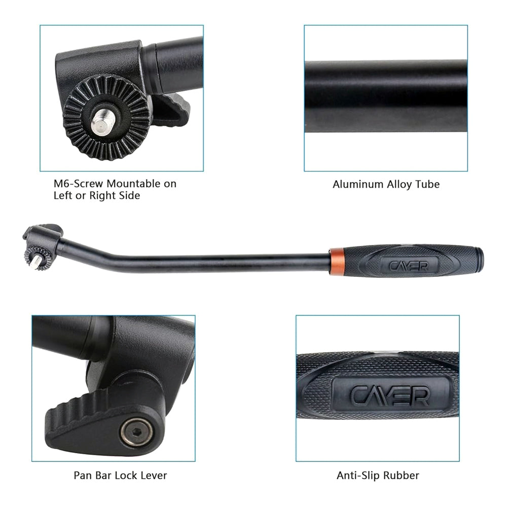 Cayer Section Pan Bar Handle for Cayer Fluid Video Head only
