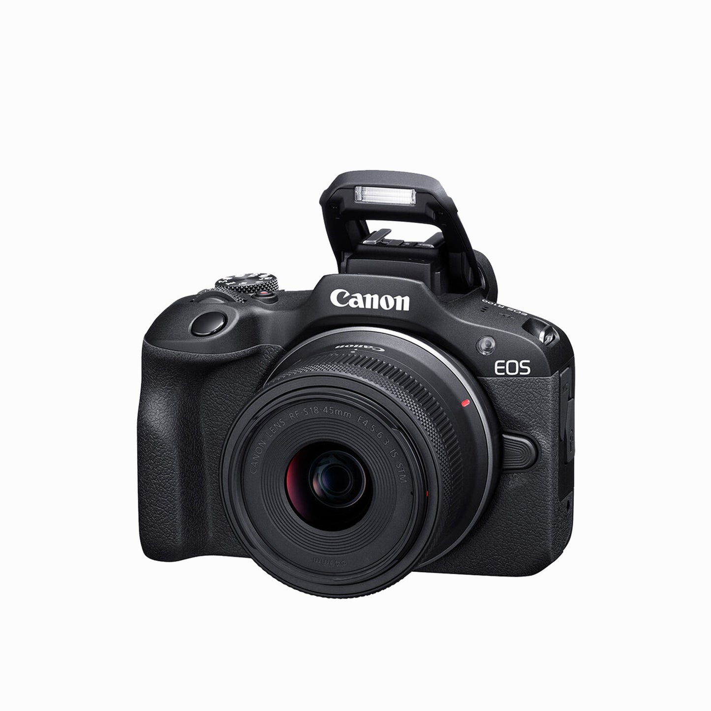 Canon EOS R100 Black Mirrorless Camera with RF-S 18-45mm F4.5-6.3 IS STM Lens