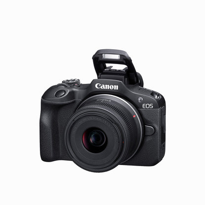 Canon EOS R100 Black Mirrorless Camera with RF-S 18-45mm F4.5-6.3 IS STM Lens