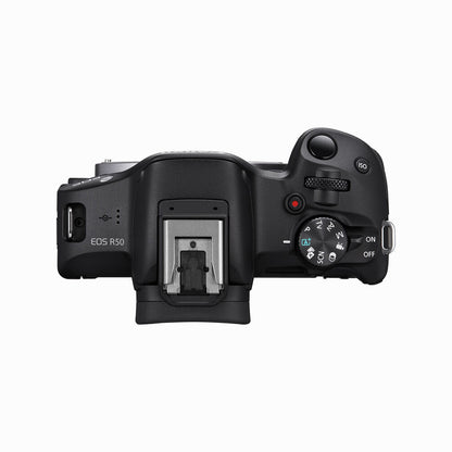 Canon EOS R50 Mirrorless Camera 24.2MP With RF-S18-45mm Lens - Black