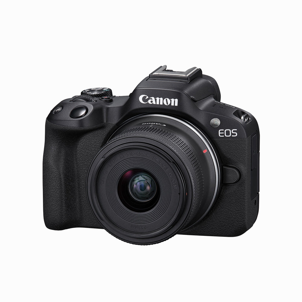Canon EOS R50 Mirrorless Camera 24.2MP With RF-S18-45mm Lens - Black