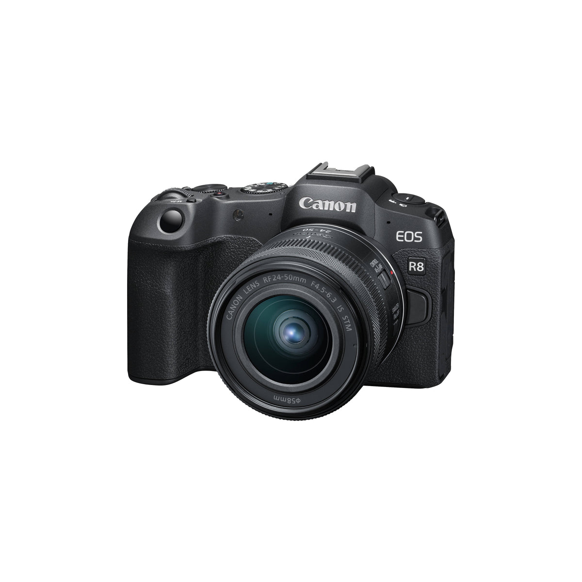 Canon EOS R8 Mirrorless Camera with RF 24-50mm f/4.5-6.3 is STM Lens, Black