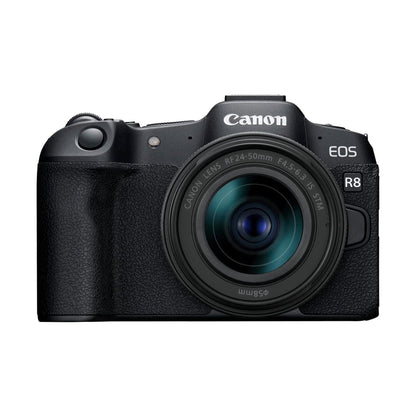 Canon EOS R8 Mirrorless Camera with RF 24-50mm f/4.5-6.3 is STM Lens, Black