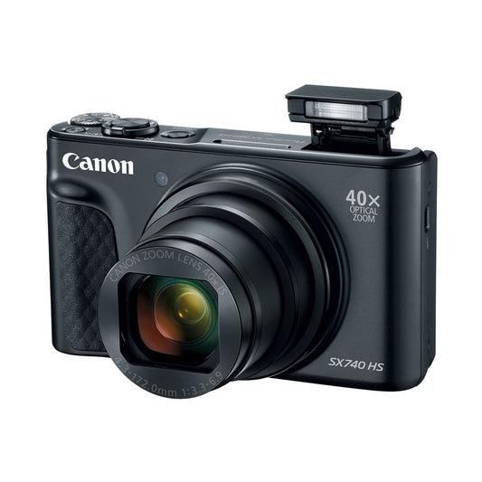 Canon PowerShot SX740 HS 20.3 Megapixel Compact Camera - Black