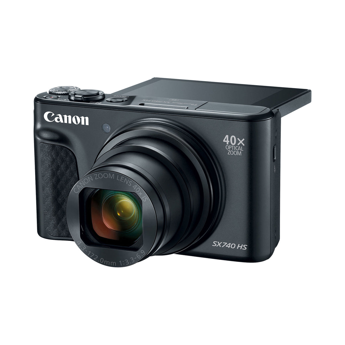 Canon PowerShot SX740 HS 20.3 Megapixel Compact Camera - Black