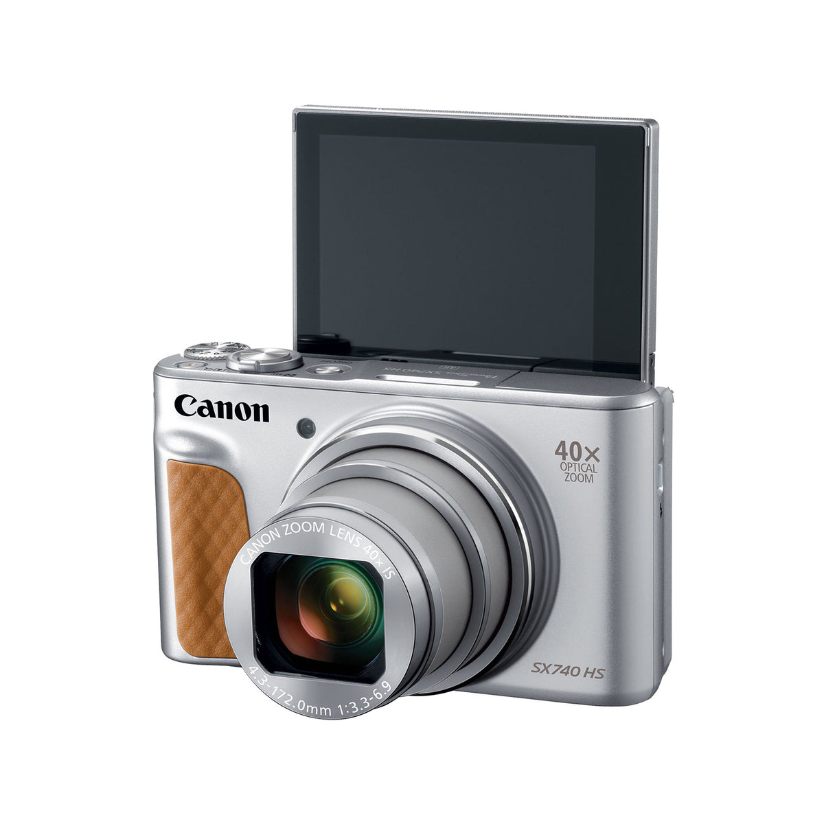 Canon PowerShot SX740 HS Silver 20.3MP 4K Digital Camera 40x Optical Zoom Wi-Fi
