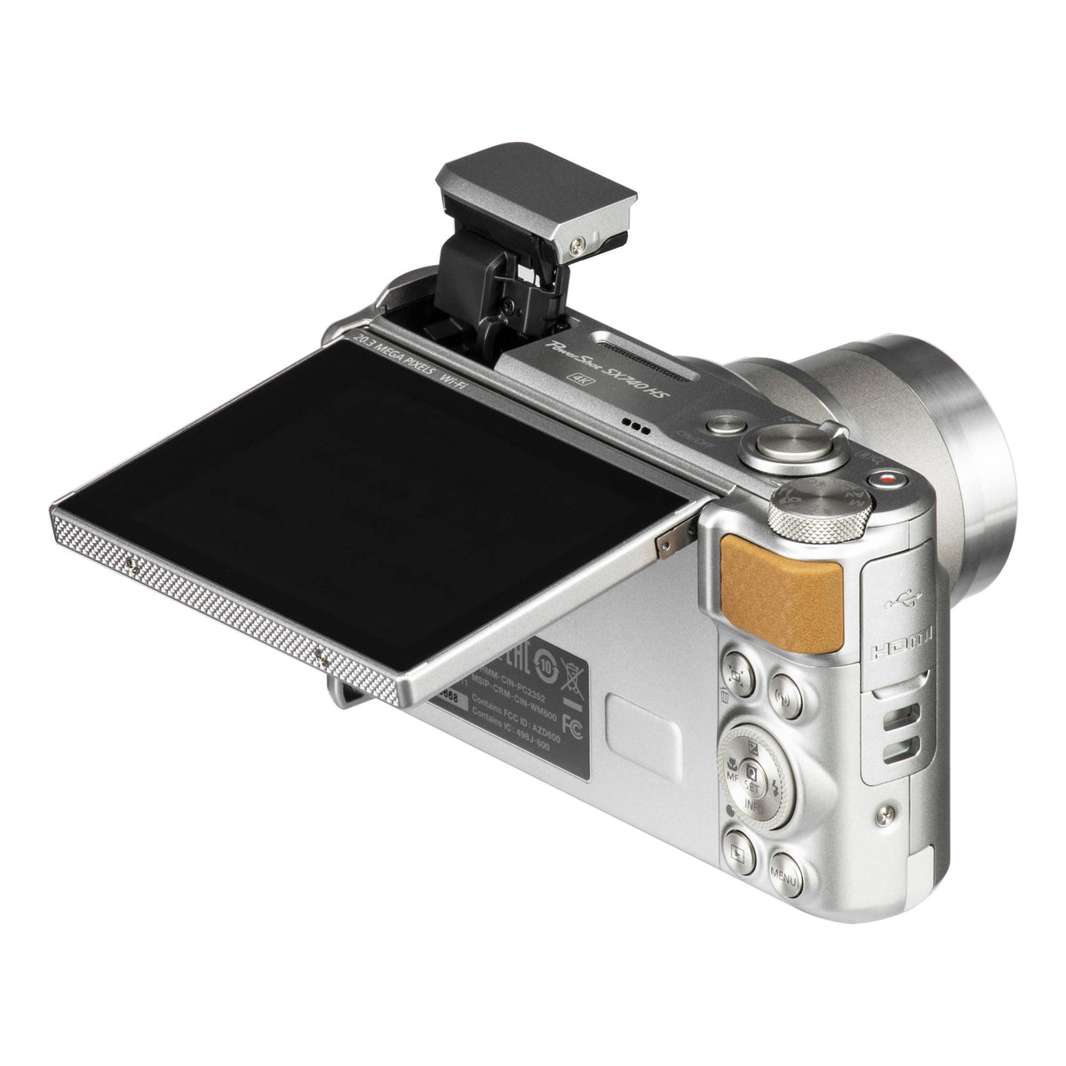 Canon PowerShot SX740 HS Silver 20.3MP 4K Digital Camera 40x Optical Zoom Wi-Fi