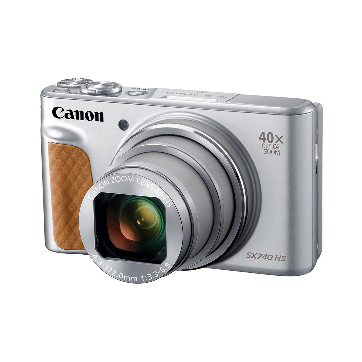 Canon PowerShot SX740 HS Silver 20.3MP 4K Digital Camera 40x Optical Zoom Wi-Fi