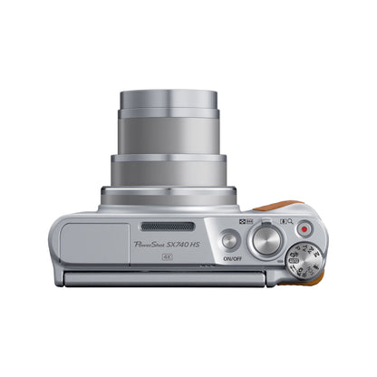 Canon PowerShot SX740 HS Silver 20.3MP 4K Digital Camera 40x Optical Zoom Wi-Fi