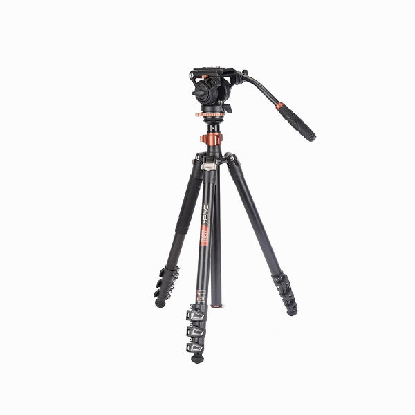 Cayer AF2451H6 Aluminum Tripod with H6 Fluid Head